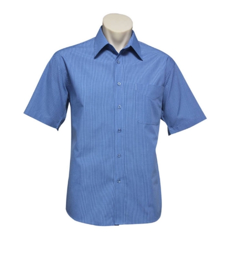 Picture of Biz Collection, Micro Check Mens S/S Shirt